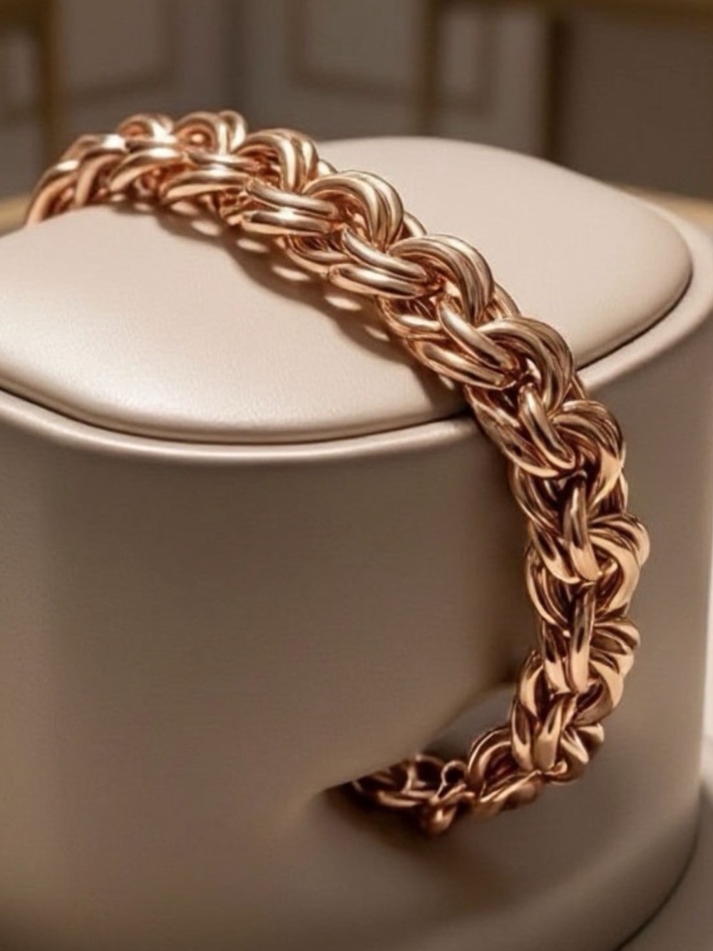 Bismark 9.8" / 9.5 mm Gold Plated 18k Men's Women's
Link Bracelet XUPING